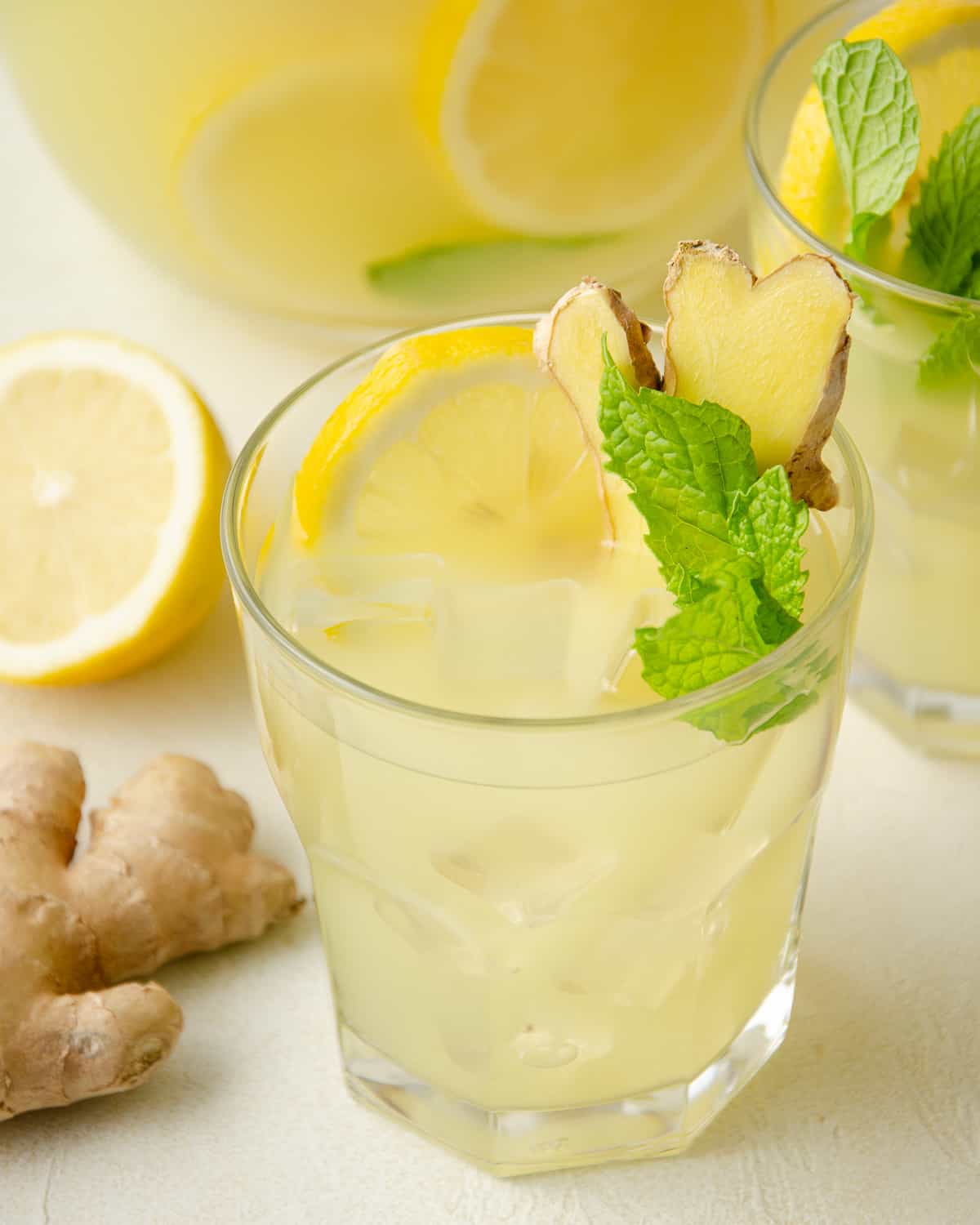 Fresh Lemon Ginger Soda