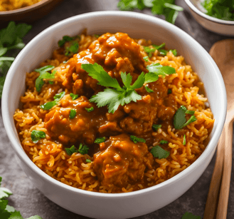 Mushroom Tikka Noodles/Rice