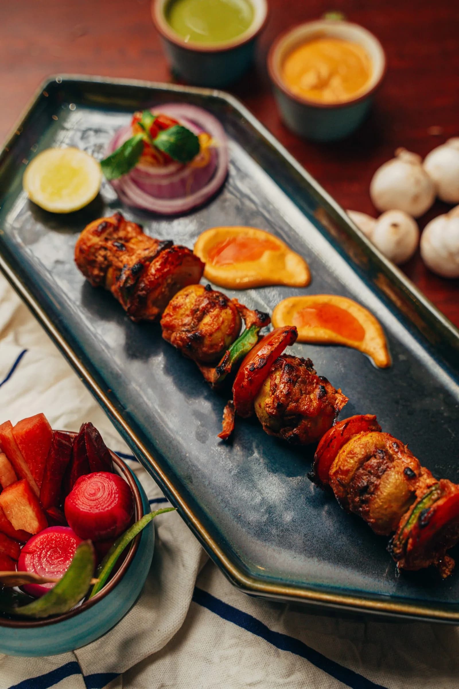 Mushroom Sholay Tikka