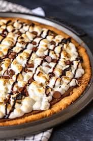 Green Spoon Chocolate Pizza (served with Vanilla Ice Cream)