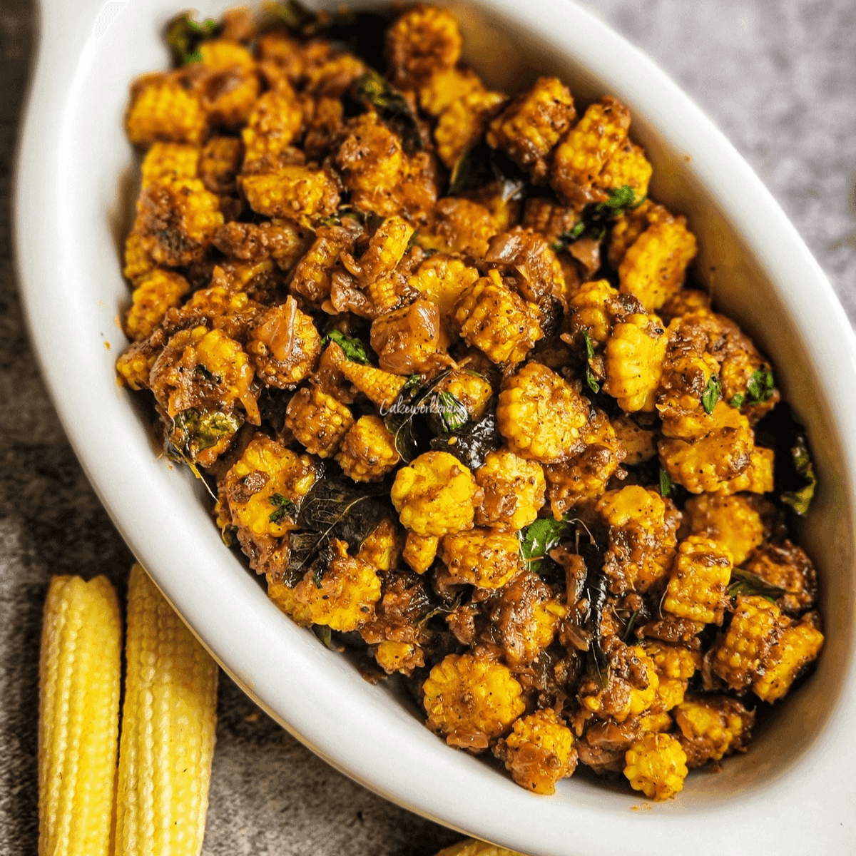 Baby Corn Pepper Chilly