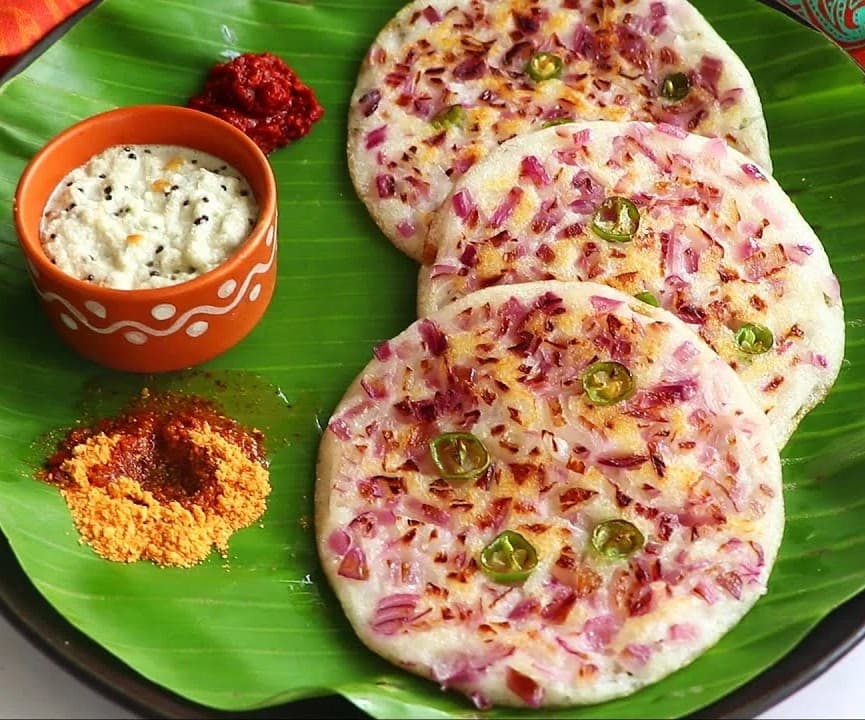 Cheese Onion Uttapam