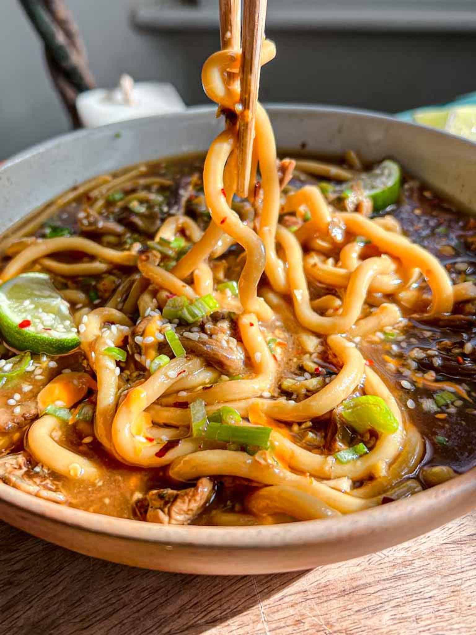 Mushroom Noodle Soup