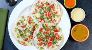 Cheese Onion Tomato Uttapam