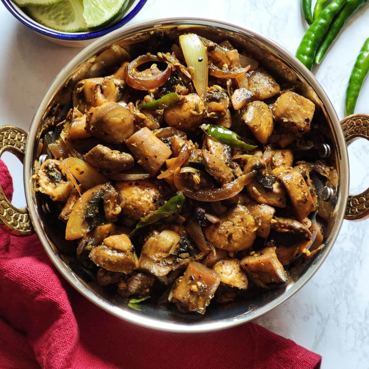 Mushroom Pepper Chilly