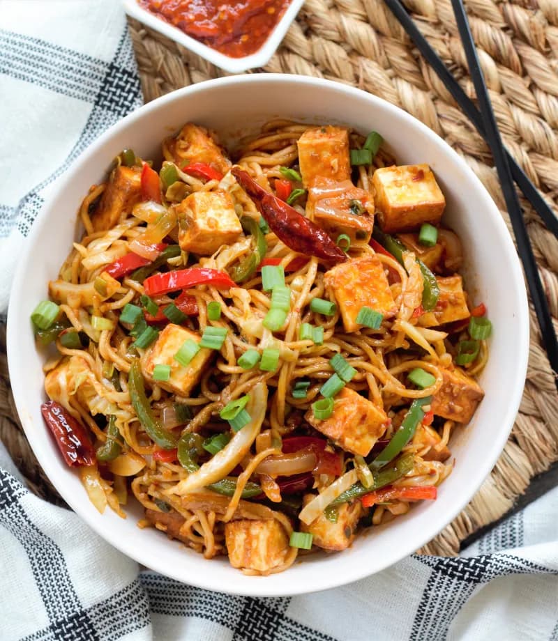 Paneer Tikka Noodles/Rice
